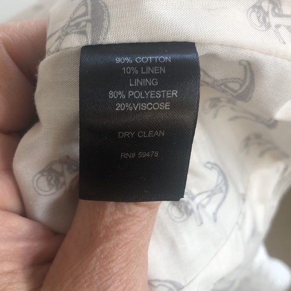 Kenar gray & white tailored blazer size M, stylish sleeve slits, nautical lining - Picture 7 of 8